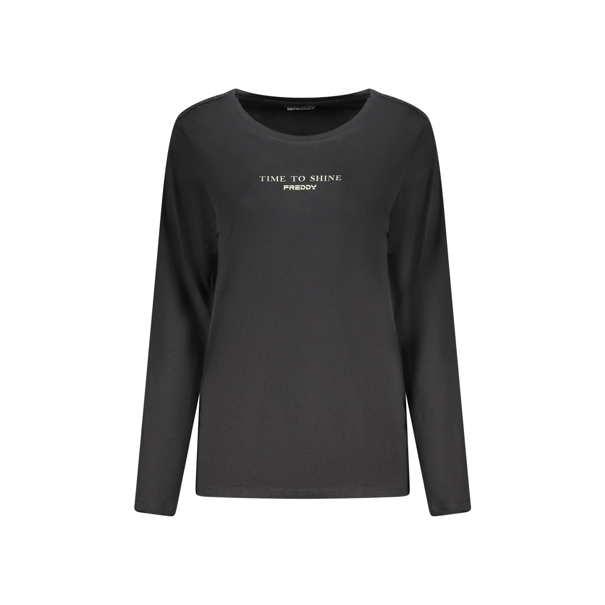 Freddy T-Shirt Maniche Lunghe Donna Nera Stampa Nero - foto prodotto